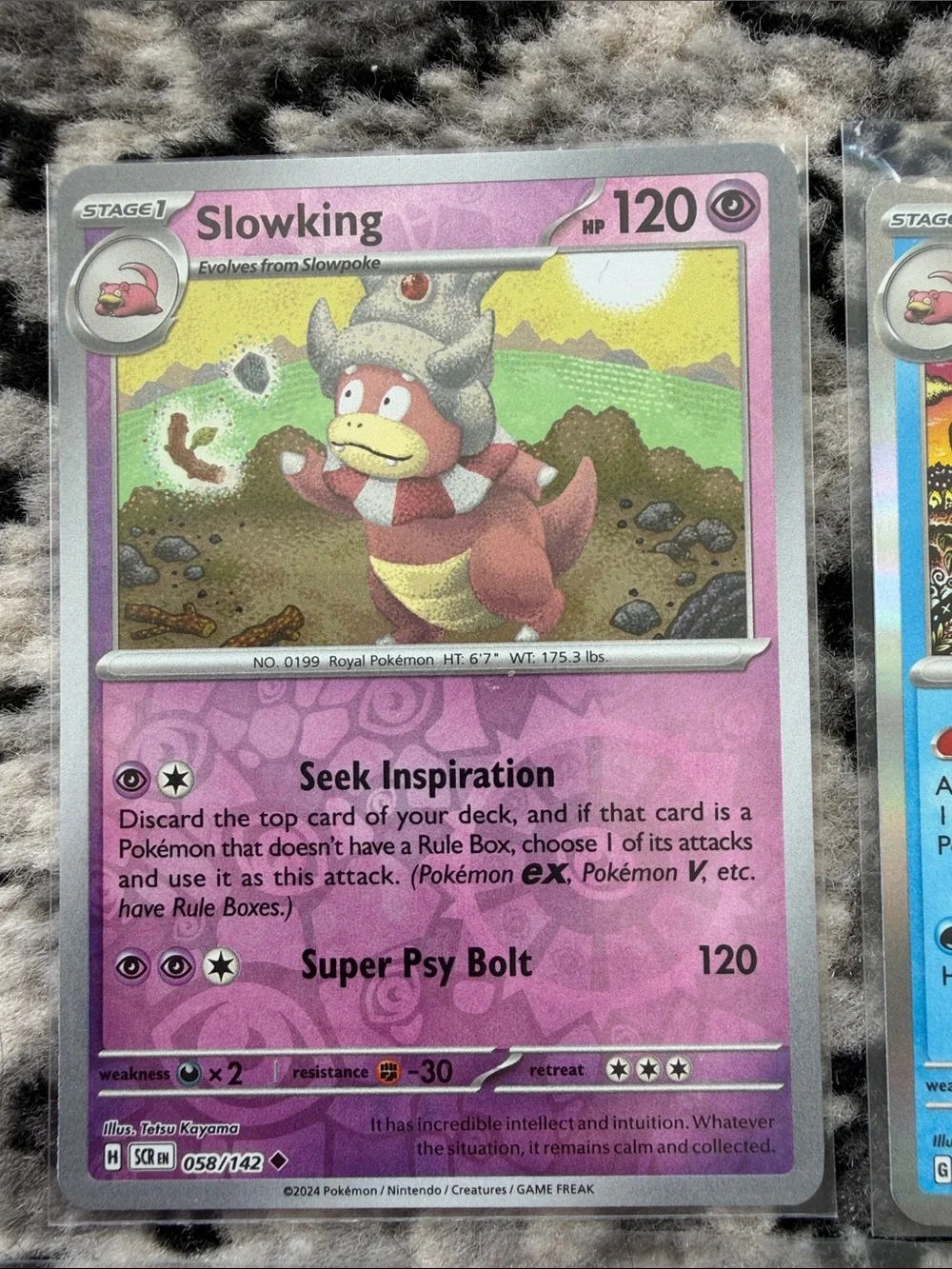 Pokemon Pink & Blue Slowpoke Slowbro Slowking Trading Card Lot